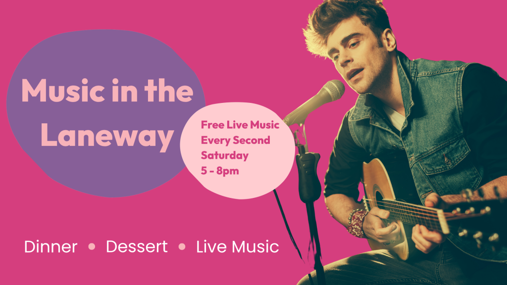 live acoustic entertaining diners on informational graphic 