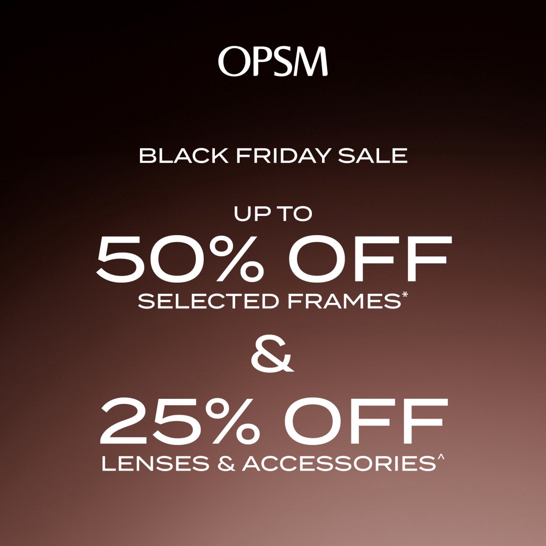 OPSM – Campaign 1056 – OPSM Black Friday Sale is here! – EN – Image Set 1 – 1080×1080