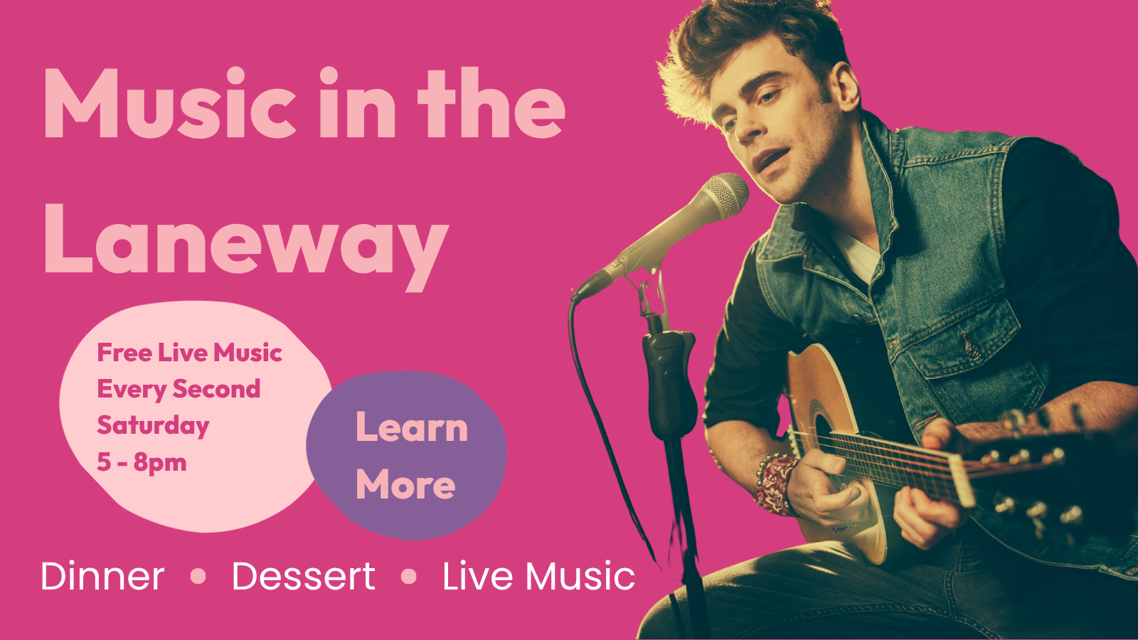 Music in the laneway every second saturday
